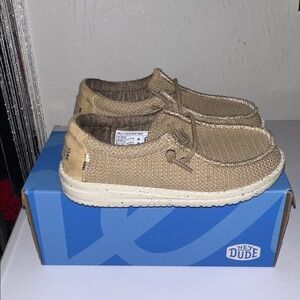 Hey Dude Kids Tan Moccasins